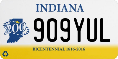 IN license plate 909YUL