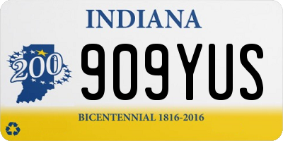 IN license plate 909YUS