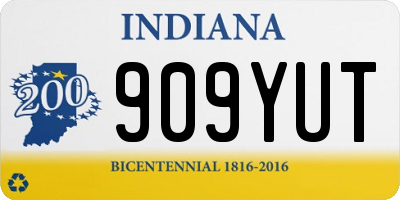 IN license plate 909YUT