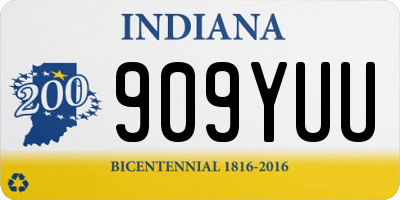 IN license plate 909YUU