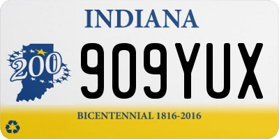 IN license plate 909YUX