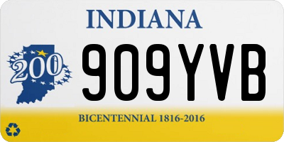 IN license plate 909YVB
