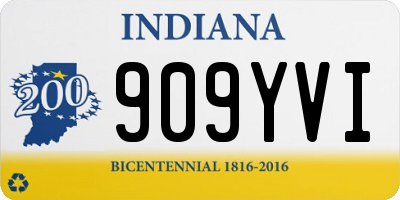 IN license plate 909YVI