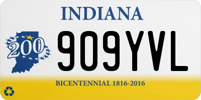 IN license plate 909YVL