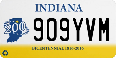 IN license plate 909YVM