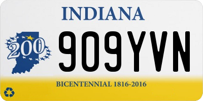 IN license plate 909YVN
