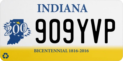 IN license plate 909YVP