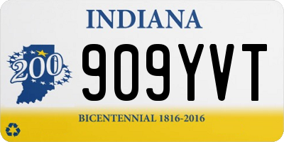 IN license plate 909YVT