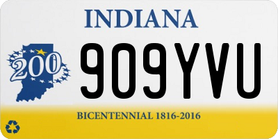 IN license plate 909YVU