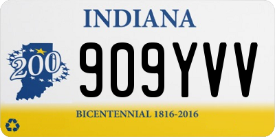 IN license plate 909YVV