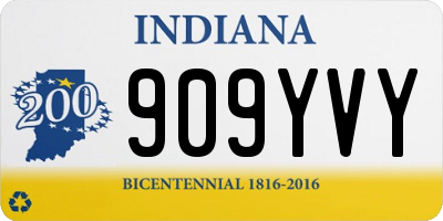 IN license plate 909YVY