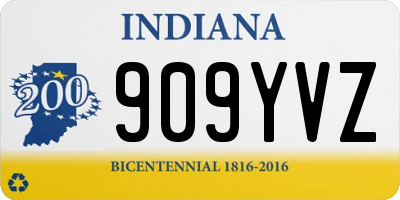 IN license plate 909YVZ