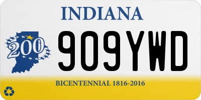 IN license plate 909YWD