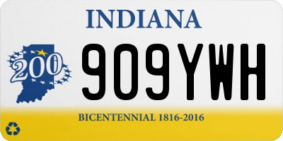 IN license plate 909YWH