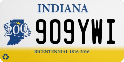 IN license plate 909YWI