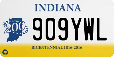 IN license plate 909YWL