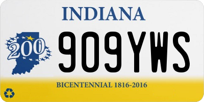 IN license plate 909YWS