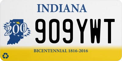 IN license plate 909YWT