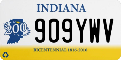 IN license plate 909YWV