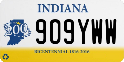 IN license plate 909YWW