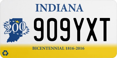 IN license plate 909YXT
