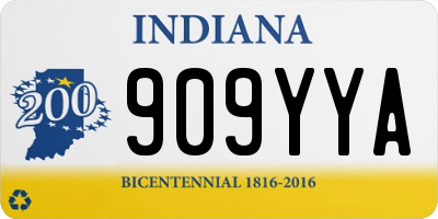 IN license plate 909YYA