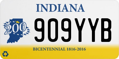 IN license plate 909YYB