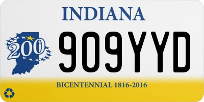 IN license plate 909YYD