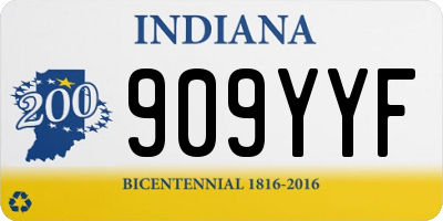 IN license plate 909YYF