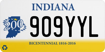 IN license plate 909YYL