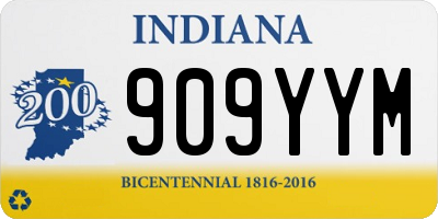 IN license plate 909YYM
