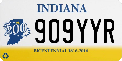 IN license plate 909YYR