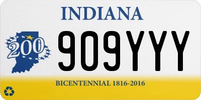 IN license plate 909YYY