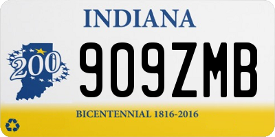 IN license plate 909ZMB