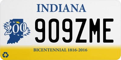 IN license plate 909ZME