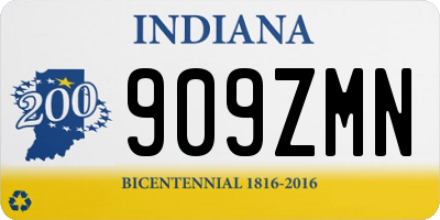 IN license plate 909ZMN