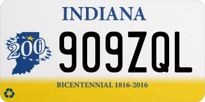 IN license plate 909ZQL