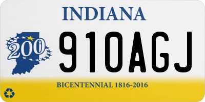 IN license plate 910AGJ