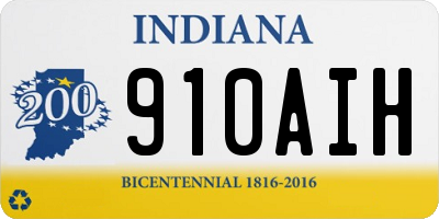IN license plate 910AIH