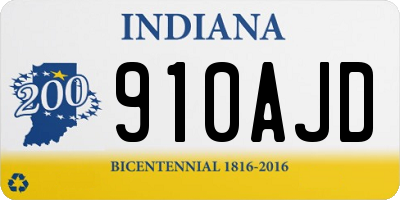 IN license plate 910AJD