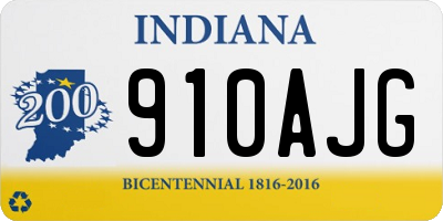 IN license plate 910AJG