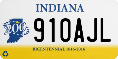 IN license plate 910AJL
