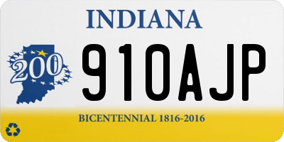IN license plate 910AJP