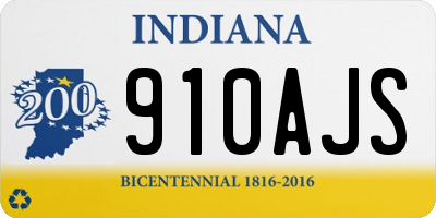 IN license plate 910AJS