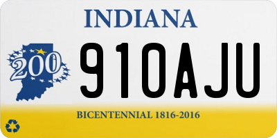 IN license plate 910AJU
