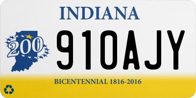 IN license plate 910AJY