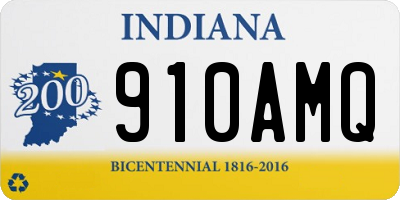 IN license plate 910AMQ