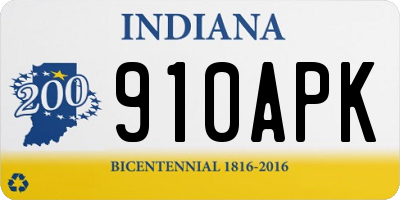 IN license plate 910APK