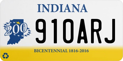 IN license plate 910ARJ