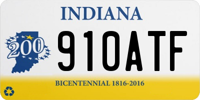 IN license plate 910ATF